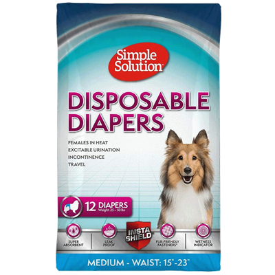 DISPOSABLE DIAPER MEDIUM 12ct