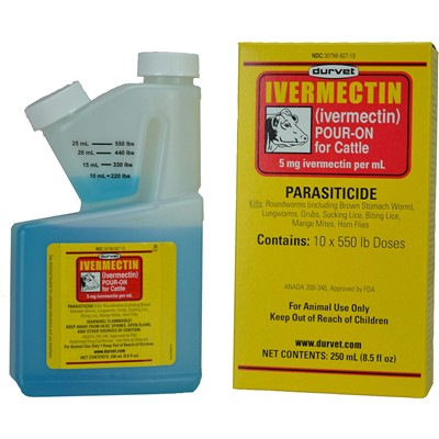 IVERMECTIN POUR-ON 250mL DURVET