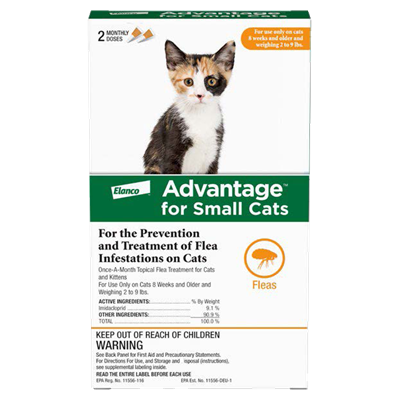 ADVANTAGE SMALL CAT 2-9lb 2pk