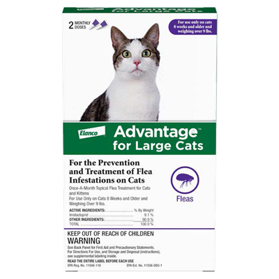 ADVANTAGE LARGE CAT OVER 9lb 2pk