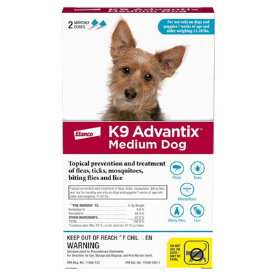 ADVANTIX MEDIUM DOG 2pk