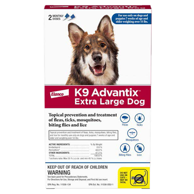 ADVANTIX EXTRA LARGE DOG 2pk