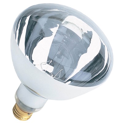 HEAT LAMP BULB 125wt CLEAR GLASS