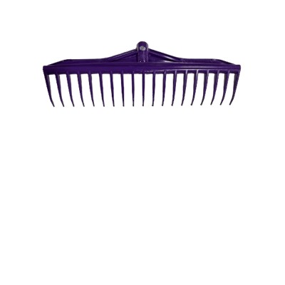 UTILITY RAKE w/60in HANDLE PURPLE