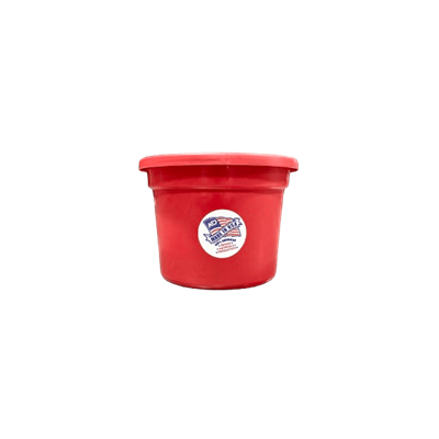 BUCKET FB SILVER LINE RED 8qt