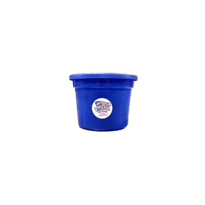 BUCKET ROUND SILVER LINE ROYAL BLUE 8qt