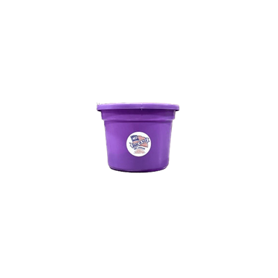 BUCKET ROUND SILVER LINE PURPLE 8qt