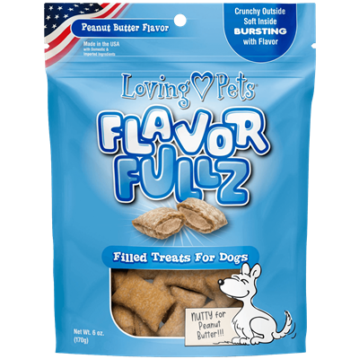 FLAVORFULLZ DOG TREATS PB 6oz