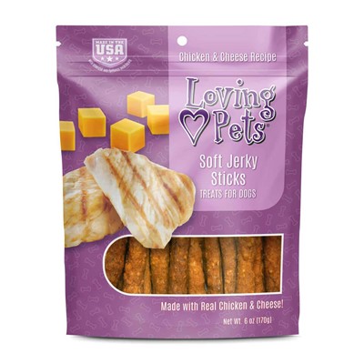 JERKY STICKS CHICKEN/CHEESE 6oz