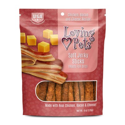 JERKY STICKS BACON/CHEESE 6oz