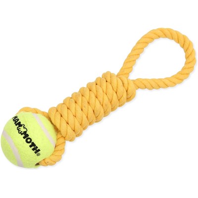 TWISTER PULL TUG MED 12in w/TENNIS BALL