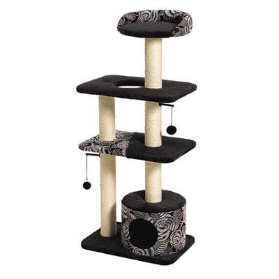 FELINE NUVO CAT TOWER BLACK