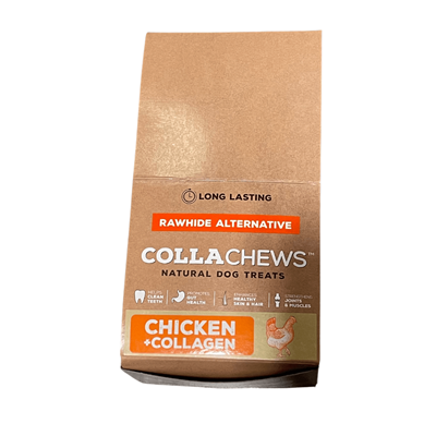 COLLACHEWS CHKN/COLLAGEN ROLL 6in 30ct