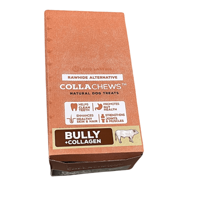 COLLACHEWS BULLY/COLLAGEN ROLL 6in 30ct