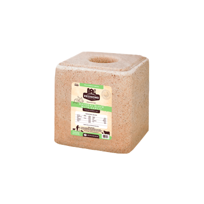 REDMOND MINERAL SALT BLOCK w/GARLIC 44lb