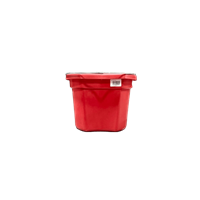 BUCKET FB SILVER LINE RED 8qt